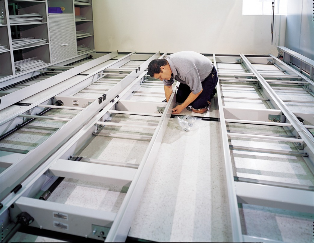 Installation and relocation of high density shelving